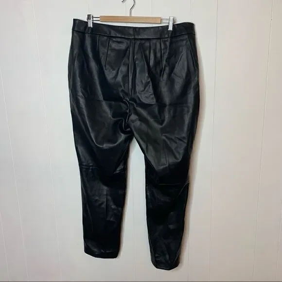 Black Faux Leather Pants  - Picture 5 of 7